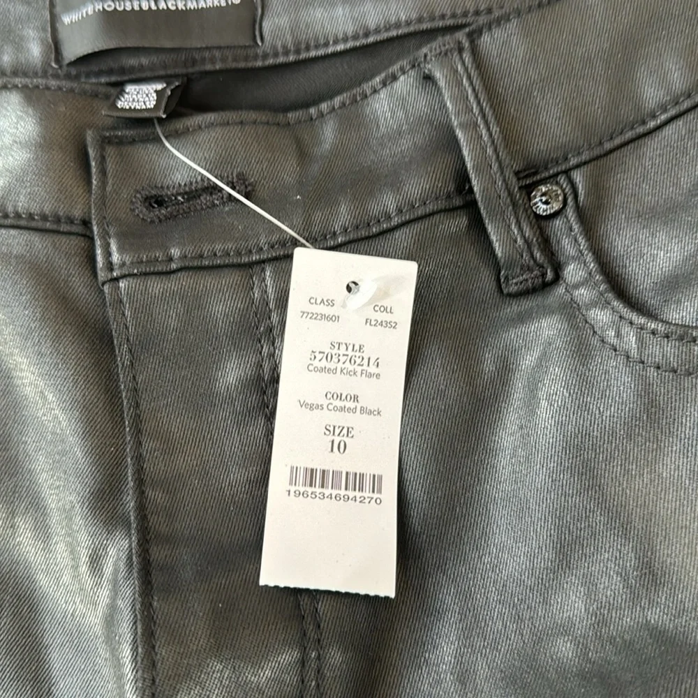 New black coated Vegas White House black market size 10 pants - Picture 3 of 5